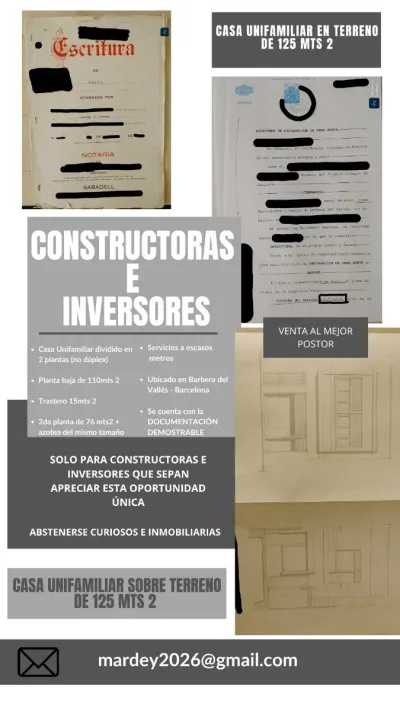 Casa Unifamiliar en Barberà del Vallès