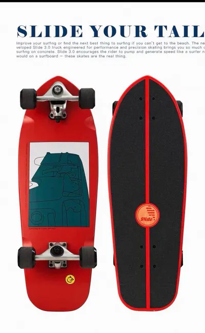 Skate Surf Rojo Slide 3.0