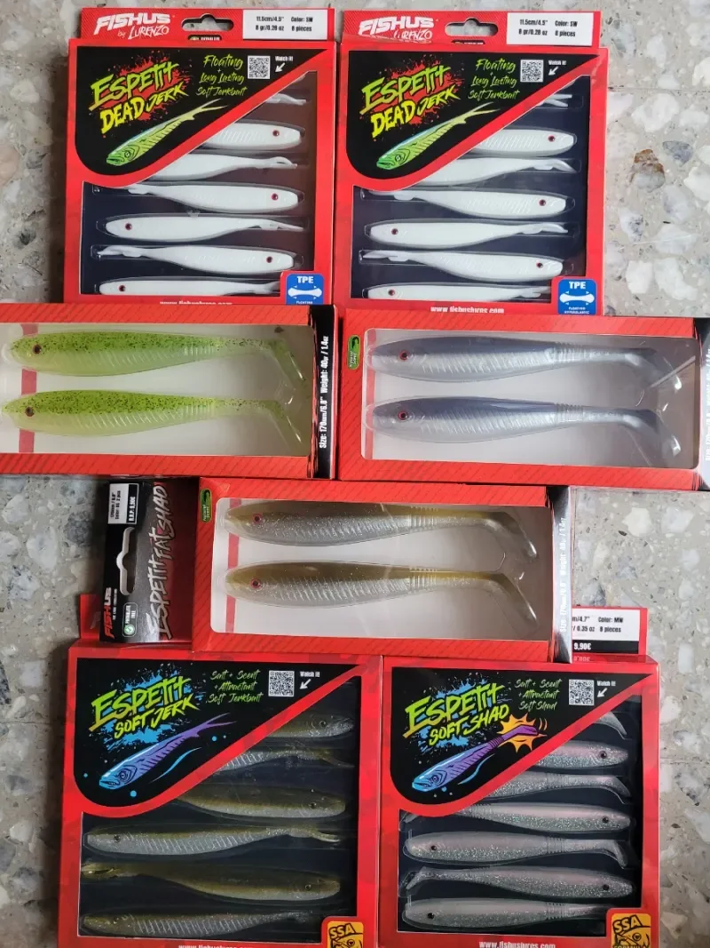 Lote 7 señuelos Fishus nuevos