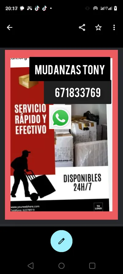 Mudanzas Tony - Servicio Rápido
