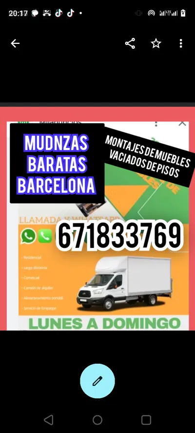 Mudanzas y Montaje Muebles Barcelona