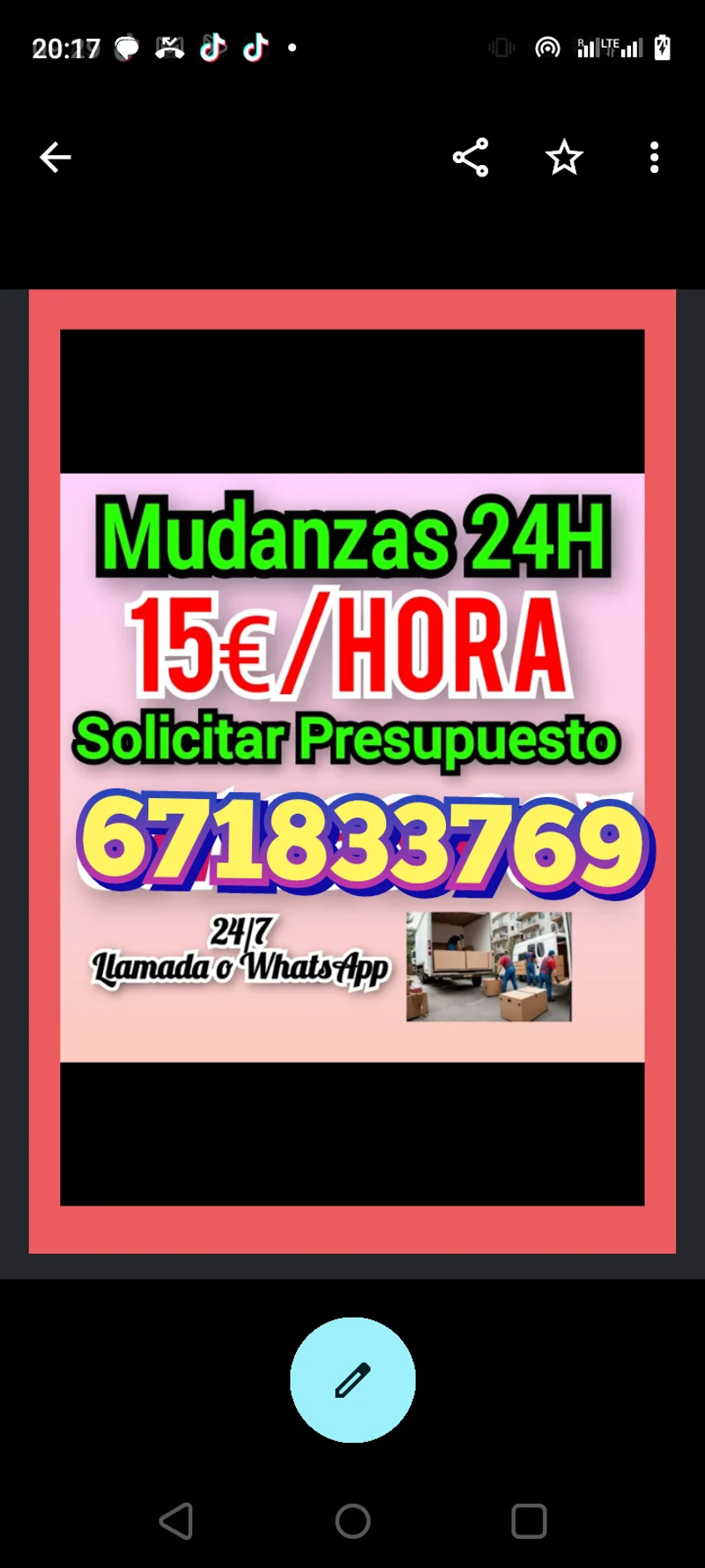 Mudanzas 24H - 15€/Hora