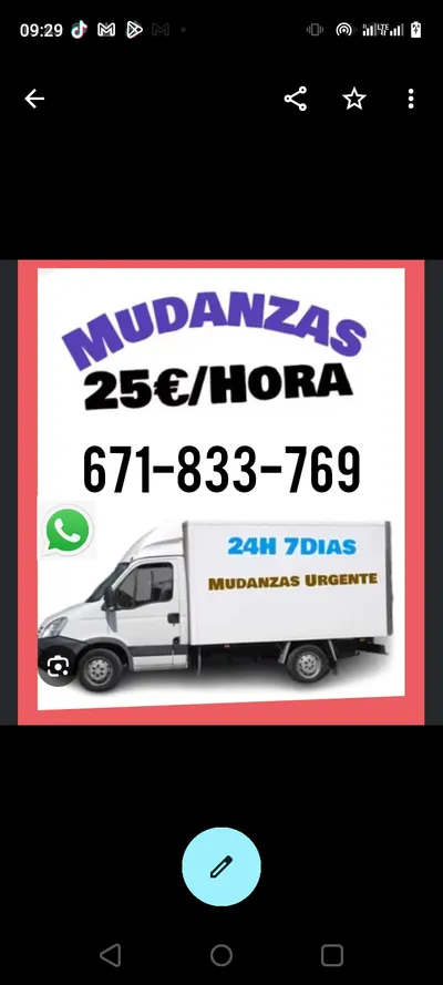 Mudanzas 25€/hora - 671 833 769