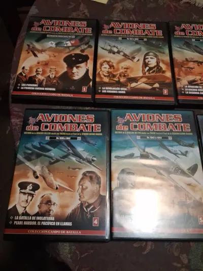 6 DVDs Aviones de Combate Colección Campo de Batal