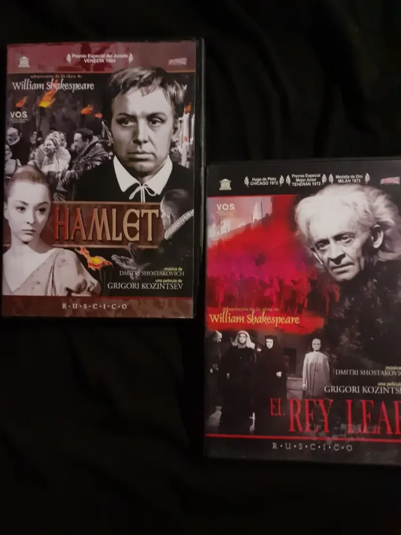 2 DVDs Grigori Kozintsev: Hamlet y Rey Lear