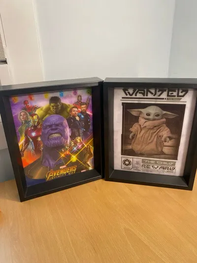 Pósters 3D Infinity War y The Mandalorian