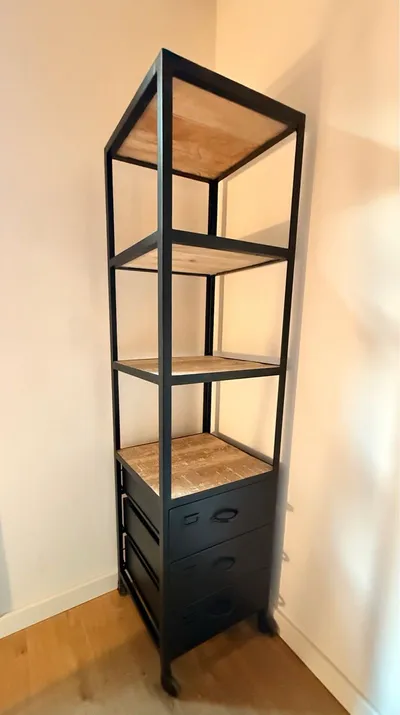 Columna baño Tikamoon madera y metal