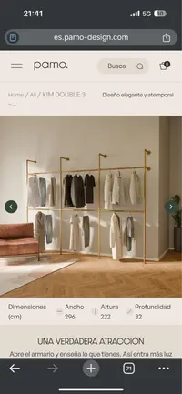 modulo vestidor estil industrial marca PAMO DESIGN - miniatura 1