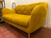 Sofá 2 plazas color mostaza (Habitat) - miniatura 1