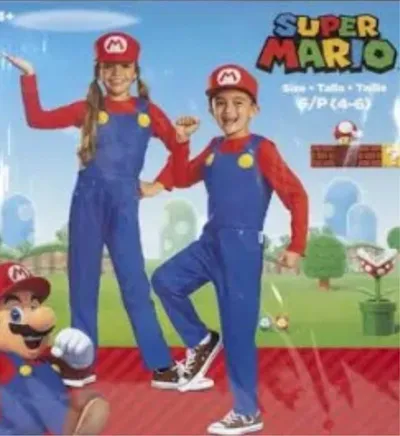 SIN ESTRENAR Disfraz Super Mario Bros Talla 10-12