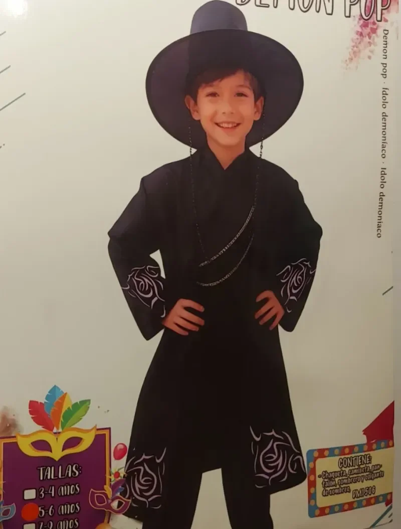 Disfraz KPOP BOY 5 Piezas Talla 5/6 y 10/12