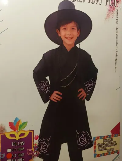 Disfraz KPOP BOY 5 Piezas Talla 5/6 y 10/12