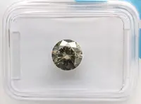 Diamante Natural 1.03 ct verde Grisáceo - miniatura 1