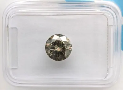 Diamante Natural 1.03 ct verde Grisáceo