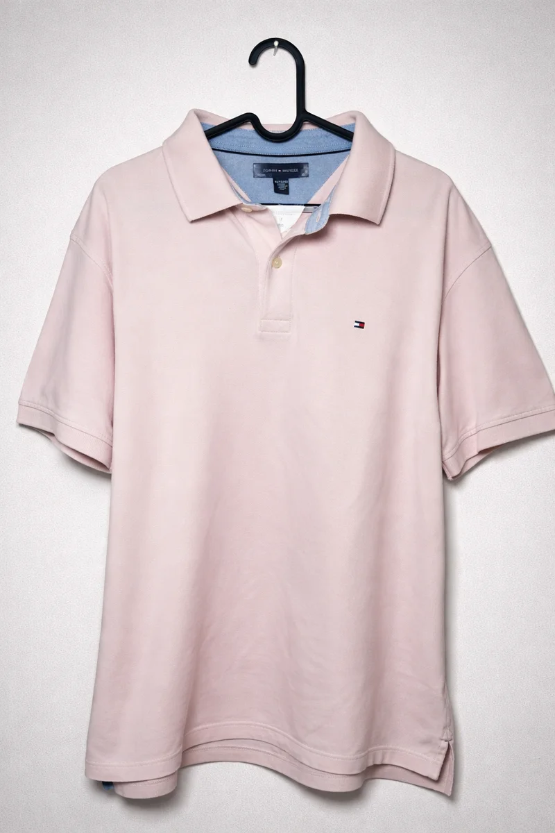 Polo Tommy Hilfiger Rosa Claro Talla XL
