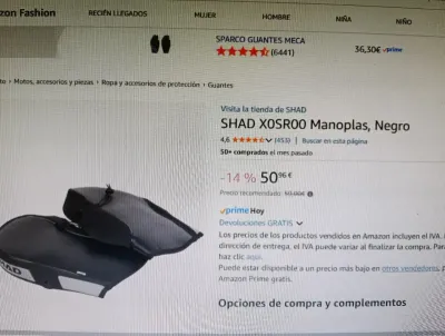 Manoplas Moto SHAD XOSROO Negras