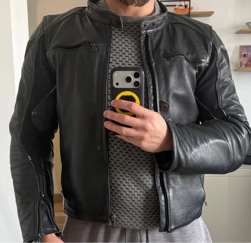 Chaqueta Cuero Moto Dainese Razon 2 Hombre