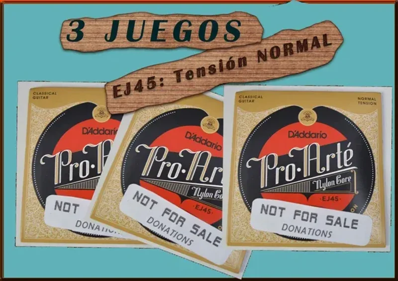 Lote 3 Juegos Cuerdas Guitarra Flamenca EJ45