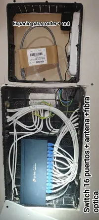 Cable ethernet, fibra óptica, antena  electricidad - miniatura 2