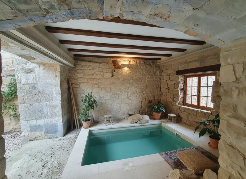 Masia Bioclimática con jardín amurallado de piedra - foto 2