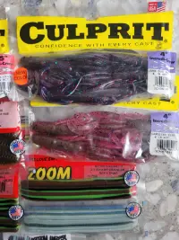 Lote señuelos pesca Zoom y Culprit - miniatura 2