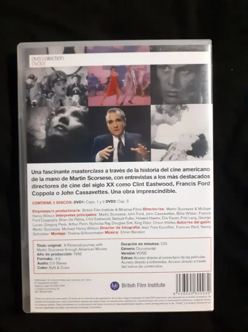 DVD Martin Scorsese Viaje Películas Americanas - foto 2