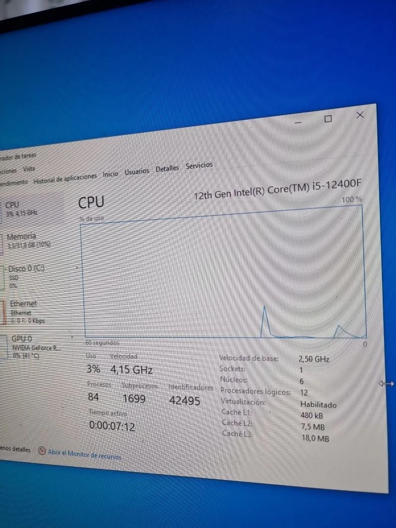 Pc gaming RTX 4060, Intel i5 12400f, 32gb Ram - foto 2