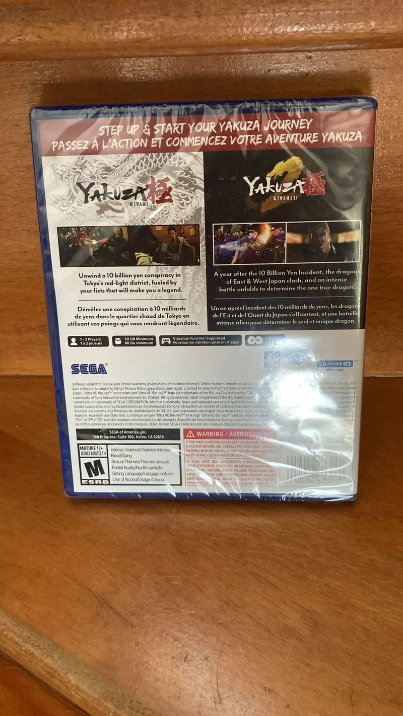 Yakuza Kiwami 1+2 PS5 (2 CD) - foto 2
