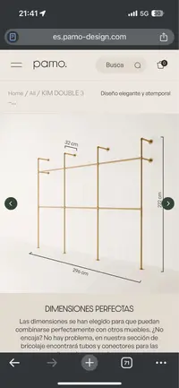 modulo vestidor estil industrial marca PAMO DESIGN - miniatura 2