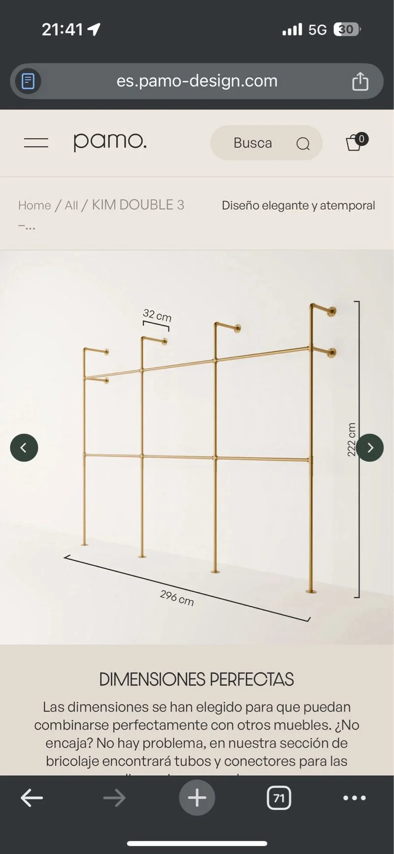 modulo vestidor estil industrial marca PAMO DESIGN - foto 2