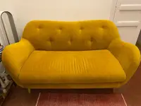 Sofá 2 plazas color mostaza (Habitat) - miniatura 2