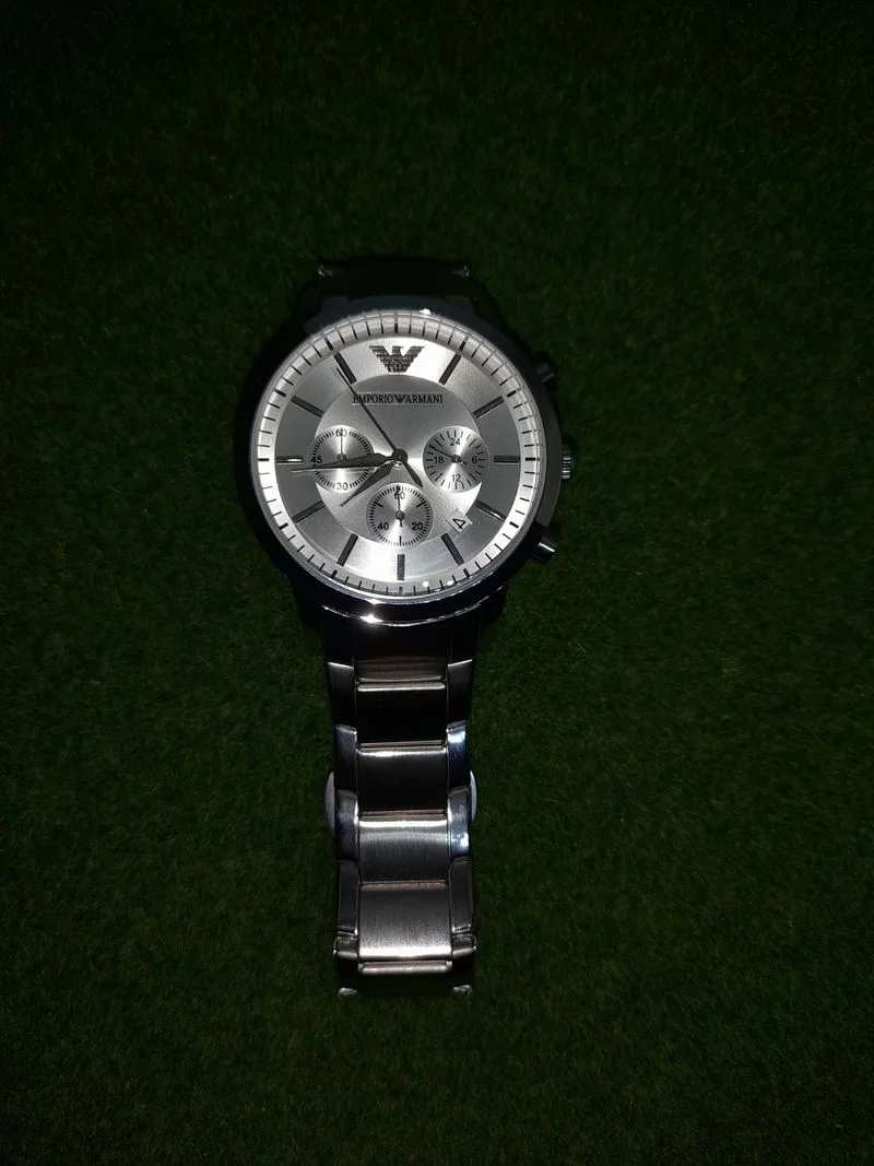 Reloj Emporio Armani Plata y Blanco - foto 2