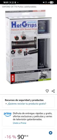 Puños Calefactables Oxford HotGrips Premium ATV - miniatura 2