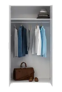 Armario blanco dos puertas - miniatura 3