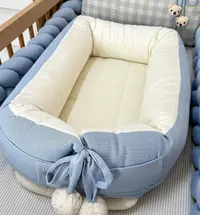 Ropa de Cuna Bebé Azul Tejida - miniatura 3