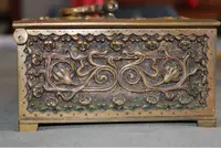 Elegante caja bronce estilo Art Nouveau Joyero1900 - miniatura 3