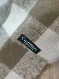 Bufanda cuadros marrón y blanco 2*40*160 cm - miniatura 3