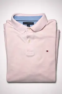 Polo Tommy Hilfiger Rosa Claro Talla XL - miniatura 3
