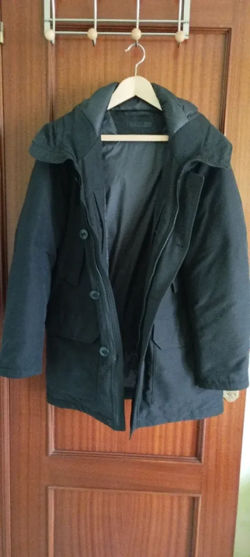 Abrigo de plumas negro - foto 3