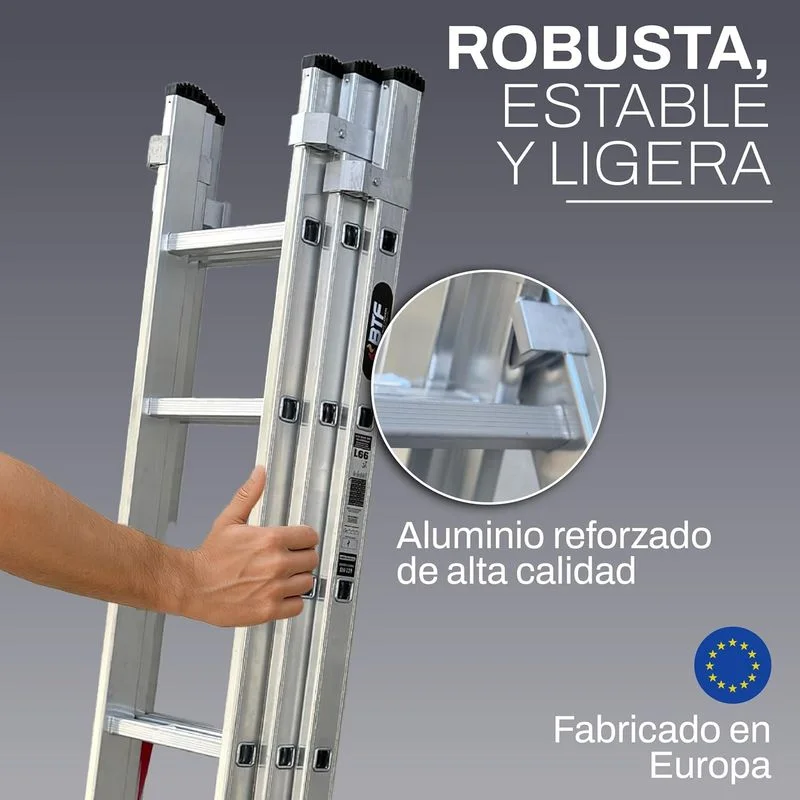 Escalera Plegable 3 en 1 - 6,6 Metros - foto 4