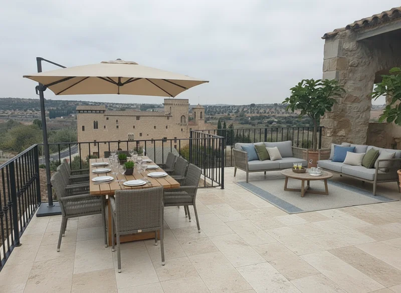 Masia Bioclimática con jardín amurallado de piedra - foto 4