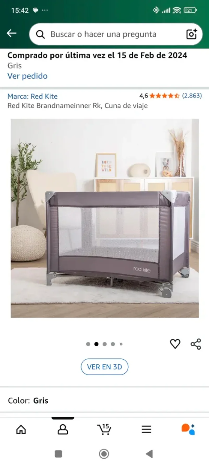 Parque / Cuna de viaje plegabl - foto 4