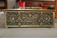 Elegante caja bronce estilo Art Nouveau Joyero1900 - miniatura 4