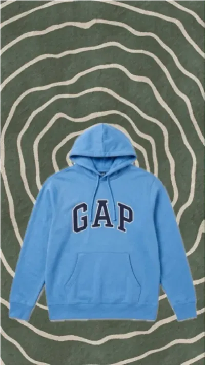 Sudadera GAP azul capucha