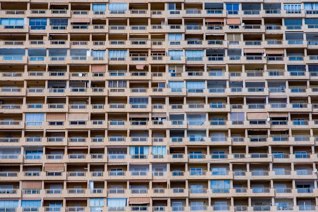 Edificio de pisos en España